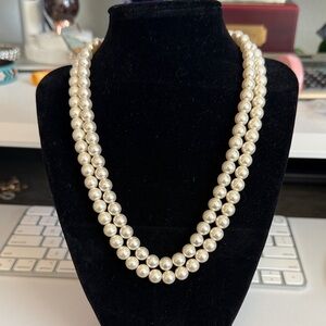 Vintage Sarah Coventry Faux Pearl Double Necklace